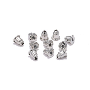 Bouchons d'oreille en métal multicolores en forme de balle pour la fabrication de boucles d'oreilles, embouts d'oreille plaqués en alliage, paquet de 10000 pièces - Product Image 4