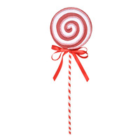 Décoration de Noël en mousse en forme de sucette, effet glaçage, accessoire bonbon rouge et blanc, toile de fond de scène pour les fêtes, vente en gros