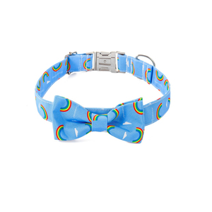 Verstelbare Nautische Matroos Patroon Lederen Kraag Verwijderbare Vlinderdas Afneembare Western Stijl Hond Halsbanden Voor Grote Honden Katten - Product Image 5