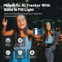 Stabilisateur de caméra pliable L7Cpro Plus à 3 axes avec fonctions Inception, trépied Android, accessoires de studio photo en ABS