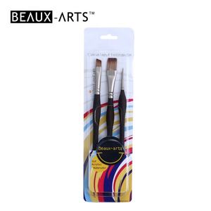 Pennelli per artisti bicolore monoca Taklon Set di pennelli in acrilico tocco confortevole manico in legno per artista - Product Image 3