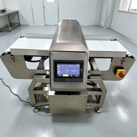 Détecteur de métaux alimentaire électrique intelligent haute sensibilité, indice IP65, construction en acier inoxydable 304 pour lignes de convoyage, facile à utiliser