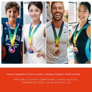 定制人造水晶运动奖杯 - 马拉松/篮球冠军及儿童比赛奖牌的个性化雕刻 - Product Image 2