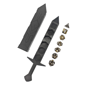 Nhà Máy Tùy Chỉnh Đa Diện Acrylic Dnd Dice Set + Thanh Kiếm Với Chất Liệu Nhựa Như Dnd Trò Chơi Phụ Kiện - Product Image 1