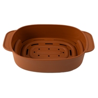 Panier vapeur en silicone sans BPA avec poignée, antiadhésif, pour micro-ondes, pour cuisson vapeur des aliments, légumes, œufs, raviolis, passoires et égouttoirs