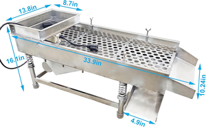 Çok katmanlı titreşim elek doğrusal endüstriyel eleme makinesi - Product Image 2