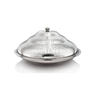 Elegant <b>Mirror</b> Finish Stainless Steel Serving Tray With Dome Cover For Premium Presentation - Product Image 3