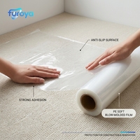 Rouleaux de film plastique HDPE souple de qualité industrielle pour la protection des tapis, la préservation, la rénovation et l'installation de revêtements de sol professionnels