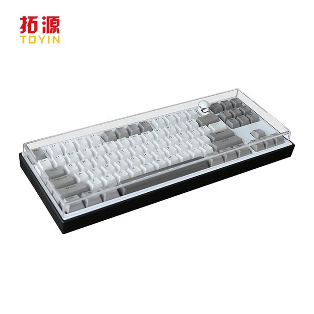 Modern Eco-Friendly Acrylic Transparent Keyboard Dust Cover with Custom Logo for Mechanical Gaming Keyboards