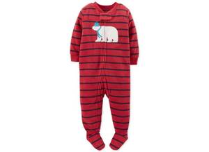 Combinaison en polaire pour bébés garçons avec broderie appliquée, vente en gros - Product Image 3