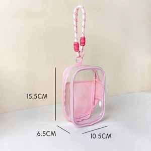 Wholesale Accessories <b>Clear</b> Bag Keychain Hanging Display Protective Case Plastic PVC Storage <b>Box</b> for Transparent Doll Bag - Product Image 4