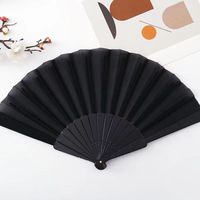 Éventail uni artisanal pour performance d'équipe, accessoire classique pour la danse carrée - Vente directe usine, prise en charge des designs personnalisés et échantillons
