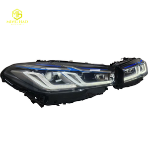 Faros delanteros al por mayor de fábrica adecuados para <span class=keywords><strong>BMW</strong></span> Serie 5 G30 y G38. Con iluminación exterior de faro azul en forma de ceja. - Product Image 6