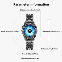 Montre numérique sportive en alliage au design Goth Y2K, bracelet 18 mm, forme griffe unique, style vintage rétro simple pour hommes et femmes à la mode
