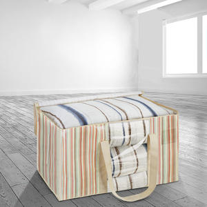 ถุงผ้าโพลีเอทิลีนสำหรับจัดเก็บเสื้อผ้า, ถุงเก็บของหนากันความชื้นแบบถือได้จุได้เยอะ - Product Image 4