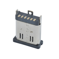 Connecteur femelle USB-C vertical 6P SMD, port de charge USB-C de 10 mm de longueur, prise de charge rapide PD pour batterie externe, haut-parleur, IoT