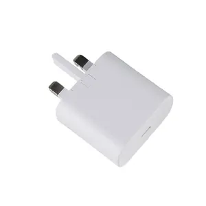 Adaptor perjalanan 25W pengisi daya dinding USB C pengisian daya Super cepat pengisi daya dinding PD 25W untuk ponsel Samsung tecologio OEM