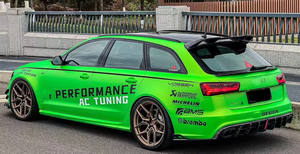 Nouveau pare-chocs en fibre de carbone <span class=keywords><strong>Audi</strong></span> RS6 C7 C7.5 avec <span class=keywords><strong>aileron</strong></span> arrière, <span class=keywords><strong>aileron</strong></span> central, <span class=keywords><strong>aileron</strong></span> supérieur et découpes d'échappement - Fixation par boulons - Product Image 3