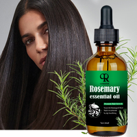 Label pribadi merek OEM 100% Formula alami Anti rambut rontok organik minyak penumbuh rambut Murni Minyak Rosemary