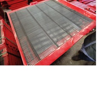 Kunden spezifische 330*600mm Stahl-Polyurethan-Sieb platte in Rot Orange Schwarz für OEM-Vibrations sieb entwässerung für Erz anwendungen