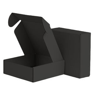 Custom Printing Aircraft Black Paper Boxes Ecommerce Packaging Products Corrugated Mailer Mailing Shipping Boxes With Logo