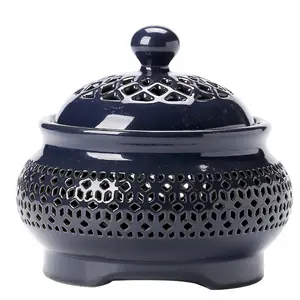 Wholesale ceramic incense holder electric incense burner essential oil burners incense powder electric aromatherapy furnace