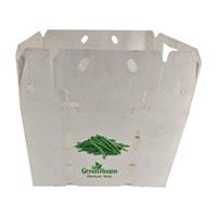 Emballage pour légumes Yuexin Greenbeans, boîte en plastique Coroplast empilable, imperméable, réutilisable, recyclable, en PP ondulé