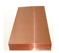 Plaque de bronze en cuivre béryllium CuZr C15000, norme ASTM, pour applications électroniques et de conditionnement, avec surface polie