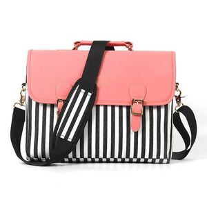 Bolso para portátil BSCI Factory de 4 pulgadas para mujer, bolso de lona de poliéster, bandolera, bolso tote para portátil, maletín para MacBook - Product Image 1