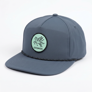 Gorra de Golf de 5 Paneles con Cierre a Presión, Personalizada con Logotipo Tejido en Cuerda, de Nailon, Sin Estructura, de Alta Calidad - Product Image 2