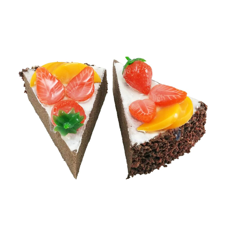 Lot De 5 Faux Gâteaux Artificiels Tranches De Fruits - Décoration Réaliste Pour Boulangerie Et Fêtes