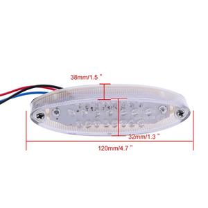 12V universel moto <span class=keywords><strong>feu</strong></span> arrière 28 LED clignotant lampe ATV Quads rue moteur arrêt frein course plaque d'immatriculation - Product Image 3