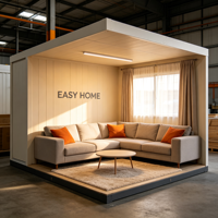 Maison conteneur modulaire préfabriquée moderne avec canapé