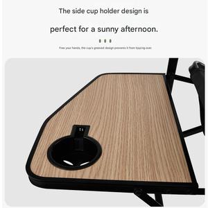 Sillas Plegables Metálicas Modernas y Portátiles con Tablas de Apoyo, Estilo <span class=keywords><strong>Luna</strong></span>, para Uso en Exteriores, Reclinables - Product Image 3