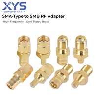 Adaptateur RF de type SMA mâle vers SMB femelle, connecteur coaxial inter-série 50 ohms pour systèmes RF et micro-ondes