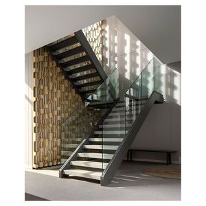 Kit <span class=keywords><strong>de</strong></span> <span class=keywords><strong>Escalera</strong></span> Recta Contemporánea PRIMA para Hogares Modernos con Líneas Limpias, Peldaños <span class=keywords><strong>de</strong></span> <span class=keywords><strong>Madera</strong></span> y Estructura Resistente - Product Image 5