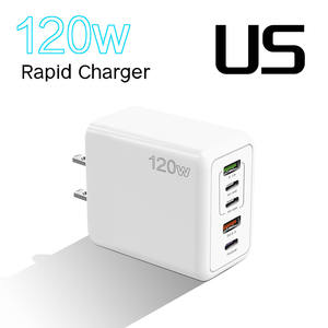 120W PD ที่ชาร์จ USB 5พอร์ตชาร์จเร็ว QC3.0 USB C Type C ที่ชาร์จโทรศัพท์สำหรับ iPhone 16 15 14 13 12 PRO MAX - Product Image 4