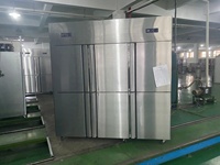 Congélateur vertical commercial en acier inoxydable pour cuisine, capacité 1420L, -20~0°C