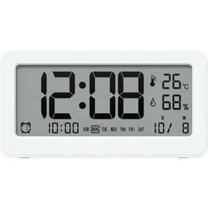 Réveil numérique à quartz blanc - Product Image 1