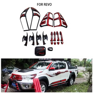 Produit phare : Décorations pour feux avant et arrière, poignées de porte, coques de rétroviseurs, compatibles avec Toyota Hilux Revo 2016 et modèles suivants - Product Image 1