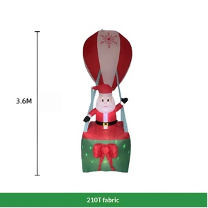 Luces LED Inflables de Navidad, Globos Aerostáticos Personalizados para Exteriores, Decoraciones Inflables de Santa Claus - Product Image 5