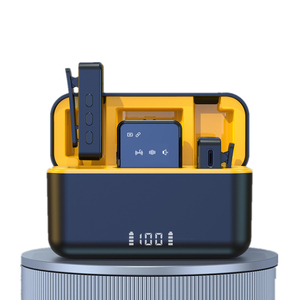 Micro không dây Lavalier cho điện thoại di động chơi game trực tiếp iOS Android, micro cài áo 2 trong 1 với hộp sạc - Product Image 1