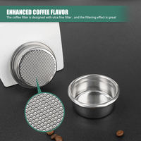 Panier-filtre à expresso manuel en acier inoxydable universel 51 54 58 mm Portafilter pour extraction élevée Café simple/double dose