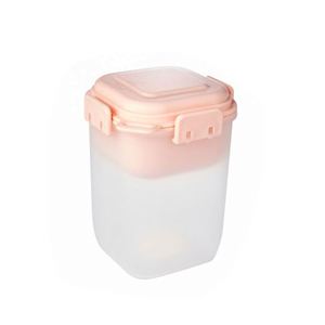 Custom Logo 580ml Double Layers Bpa Free pp <b>Lunch</b> <b>Box</b> Ice <b>Pack</b> Salad Container Cup With Spoon - Product Image 4