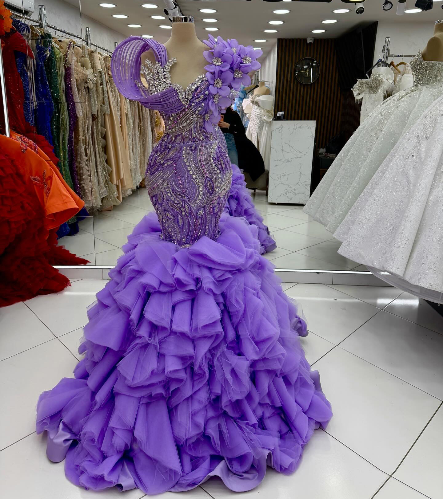 Shop Our Customization Beaded Rhinestone Prom Mermaid Dresses Shop Our Customization Beaded Rhinestone Prom Mermaid Dresses