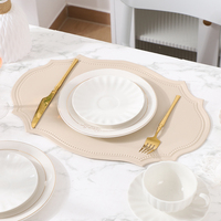 Nouveau dessous de plat et set de table en PVC gaufré style européen INS, résistant à la chaleur et anti-brûlure, le plus vendu
