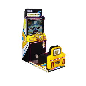 Funspace Voiture de course pour enfants avec écran LCD HD 26 pouces, 220V, borne d'arcade à monnayeur, en bois et métal, version anglaise pour enfants - Product Image 1