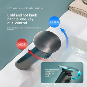 All-copper Single-hole Ceramic Core Hot Cold Water Washer-style Modern Design Splash-proof Feature Washbasin <b>Deck</b> A-05 Splash-Pr - Product Image 4