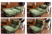 Fauteuil à bascule inclinable réglable multi-positions, canapé paresseux pliable, transat relaxant pour salon, chambre, balcon