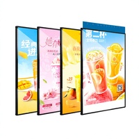 Boîte à lumière LED carrée ultra-mince personnalisée, affichage rétractable, panneau publicitaire lumineux, affiche murale, boîte à lumière modèle Y3